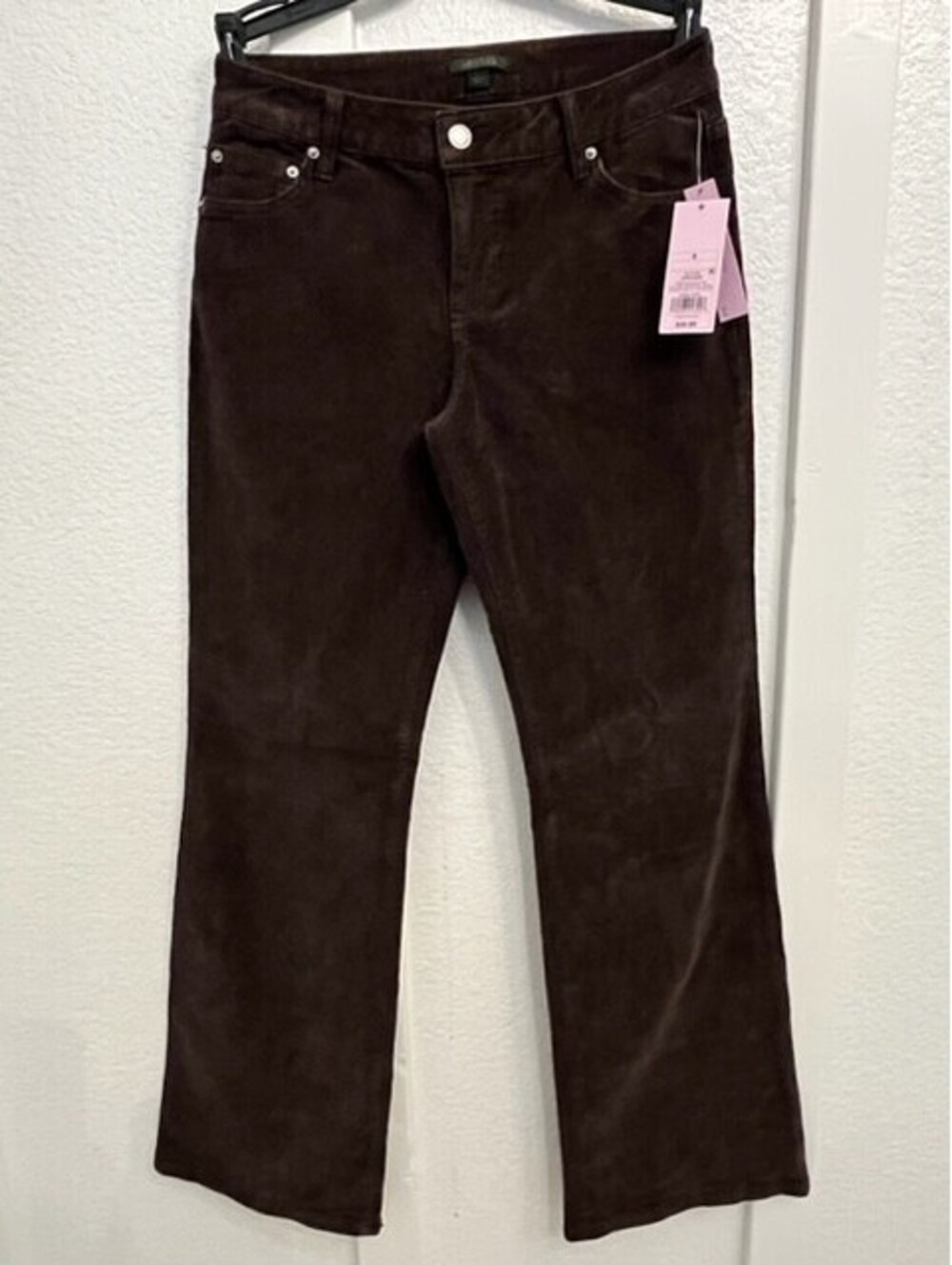 Wild Fable Brown Corduroy Women's Pants Button Zip Casual Solid Size S, NWT